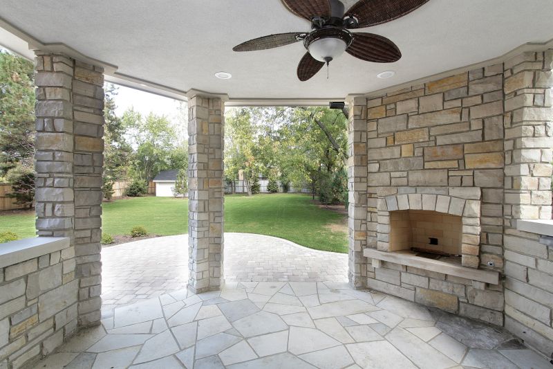 Outdoor Fireplace Construction
